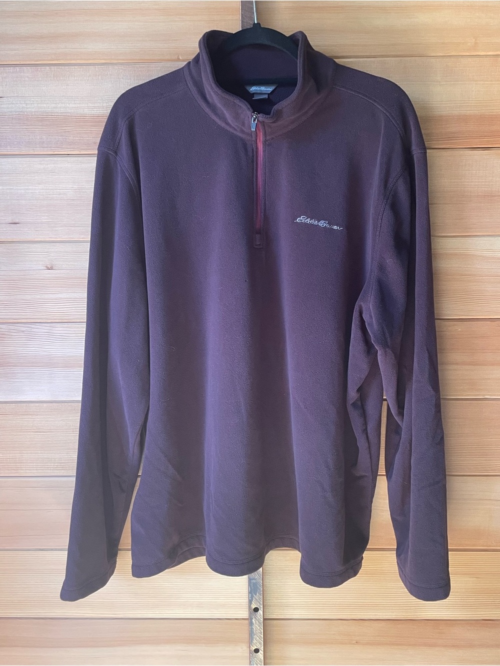 Eddie Bauer Men's Zip-Front Fleece Pullover - Blue